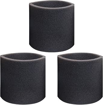 90585 Shop Vac Filter Foam, 3 Pack 90585 Foam Sleeve VF2001 Foam Replacements Filters For Wet Dry Vacuum Cleaner, Fits Most Shop-Vac, Vacmaster...