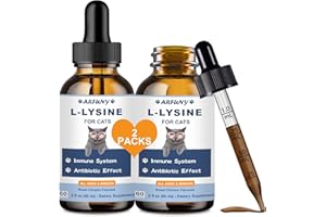 SANTKOL Lysine for Cats - 2 Packs Cat Lysine Drops - Sneezing Treatment, Nasal Relief - Feline Upper Respiratory Infection, Runny Nose, Eye Function - Immune Support - Roast Chicken Flavor