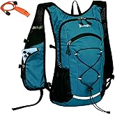 DOJUNS Hiking Backpack Lightweight Travel Backpack 20L Waterproof Hiking Daypacks Camping Backpack for Men Women (Lake Blue)