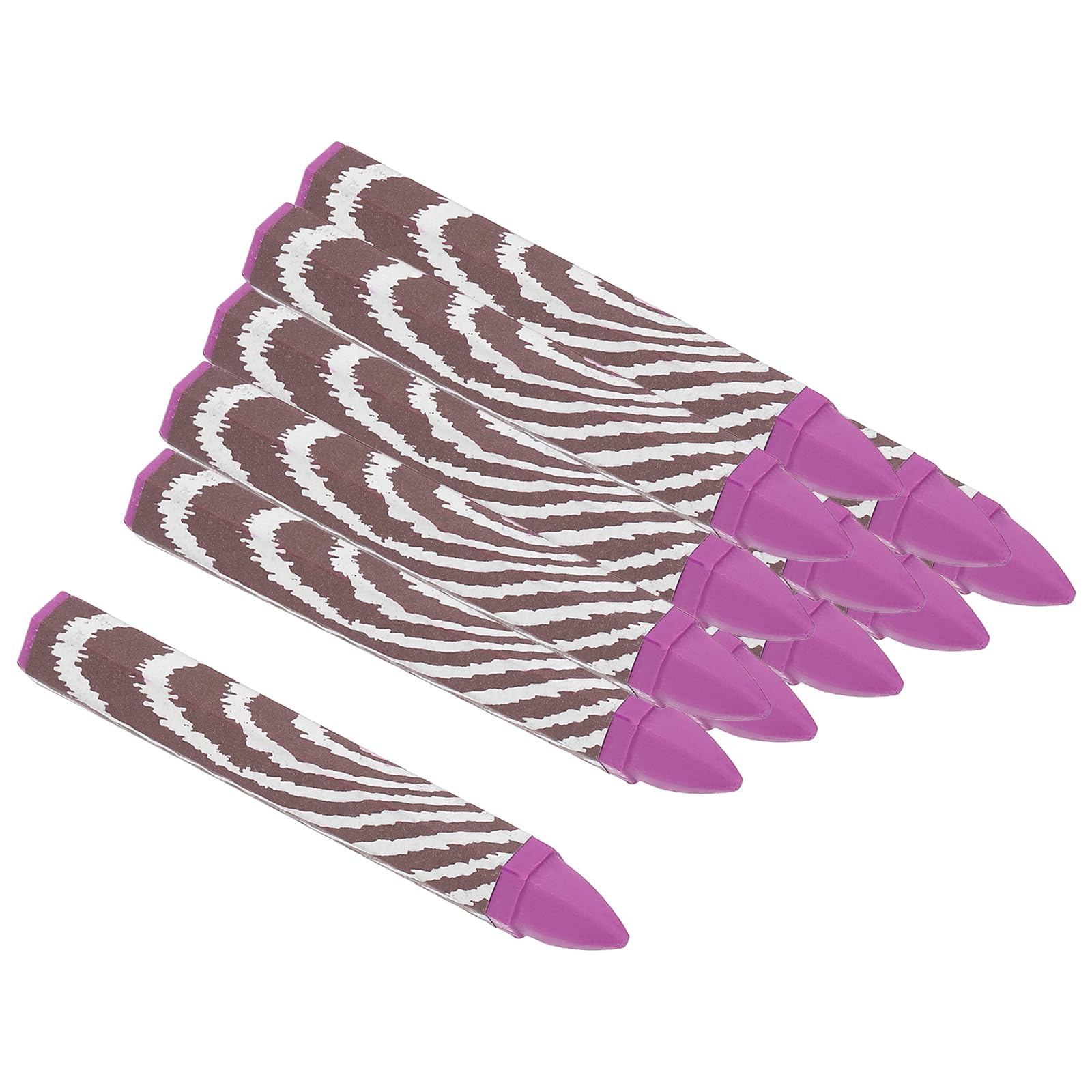 PATIKIL Lumber Marking Crayons, 12 Pack 4.1"x0.6" Wax Tire Marker Drawing Crayons for Wood, Glass, Ceramics, Cartons, Cloth, Stone, Purple