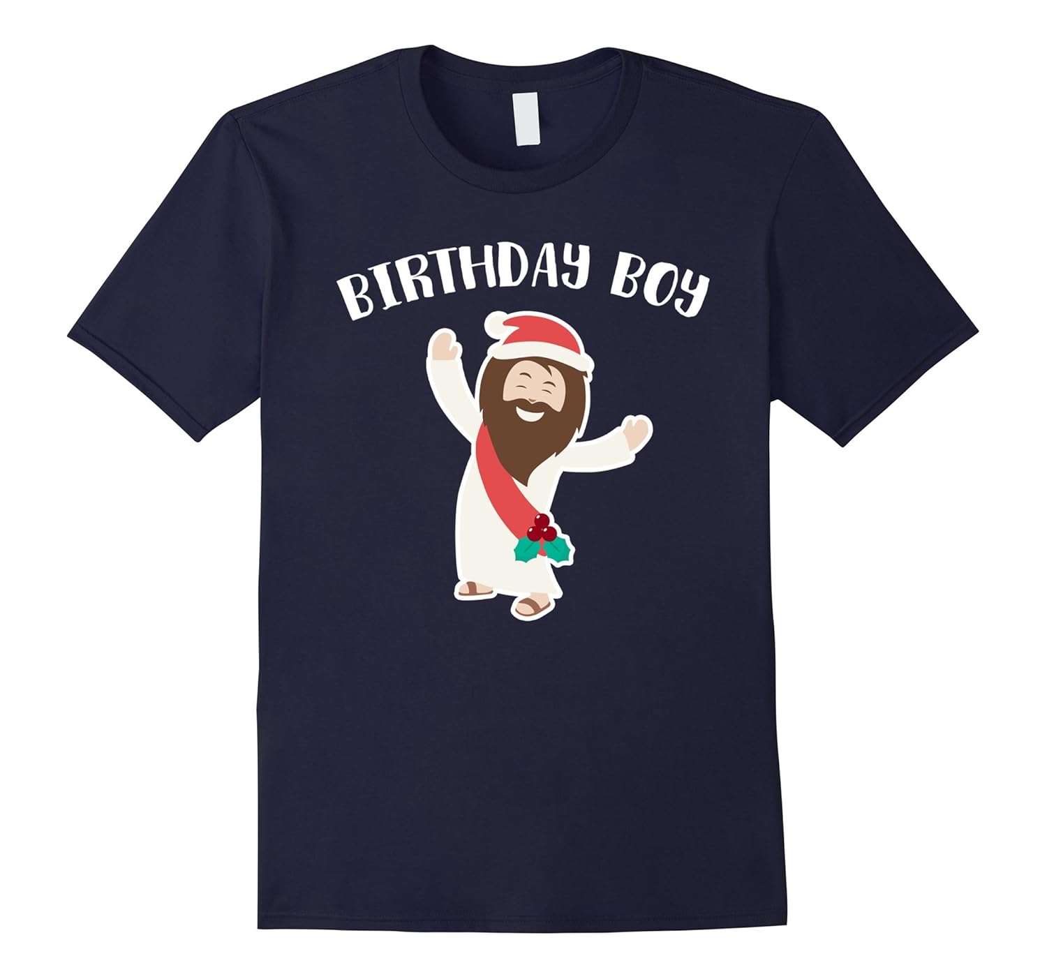 Birthday Boy Jesus T-Shirt Fun Christmas Nativity Tee-Rose