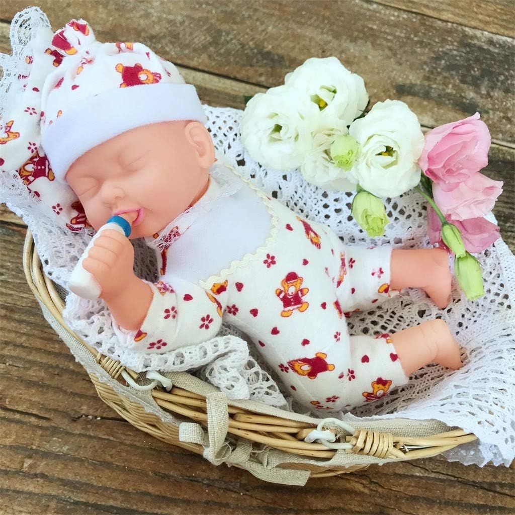 Simulation 13inch 33cm Lovely Lifelike Realistic Looking Soft Silicone Reborn Doll Baby Girl Newborn Baby Dolls Xmas Gift Birthday Present