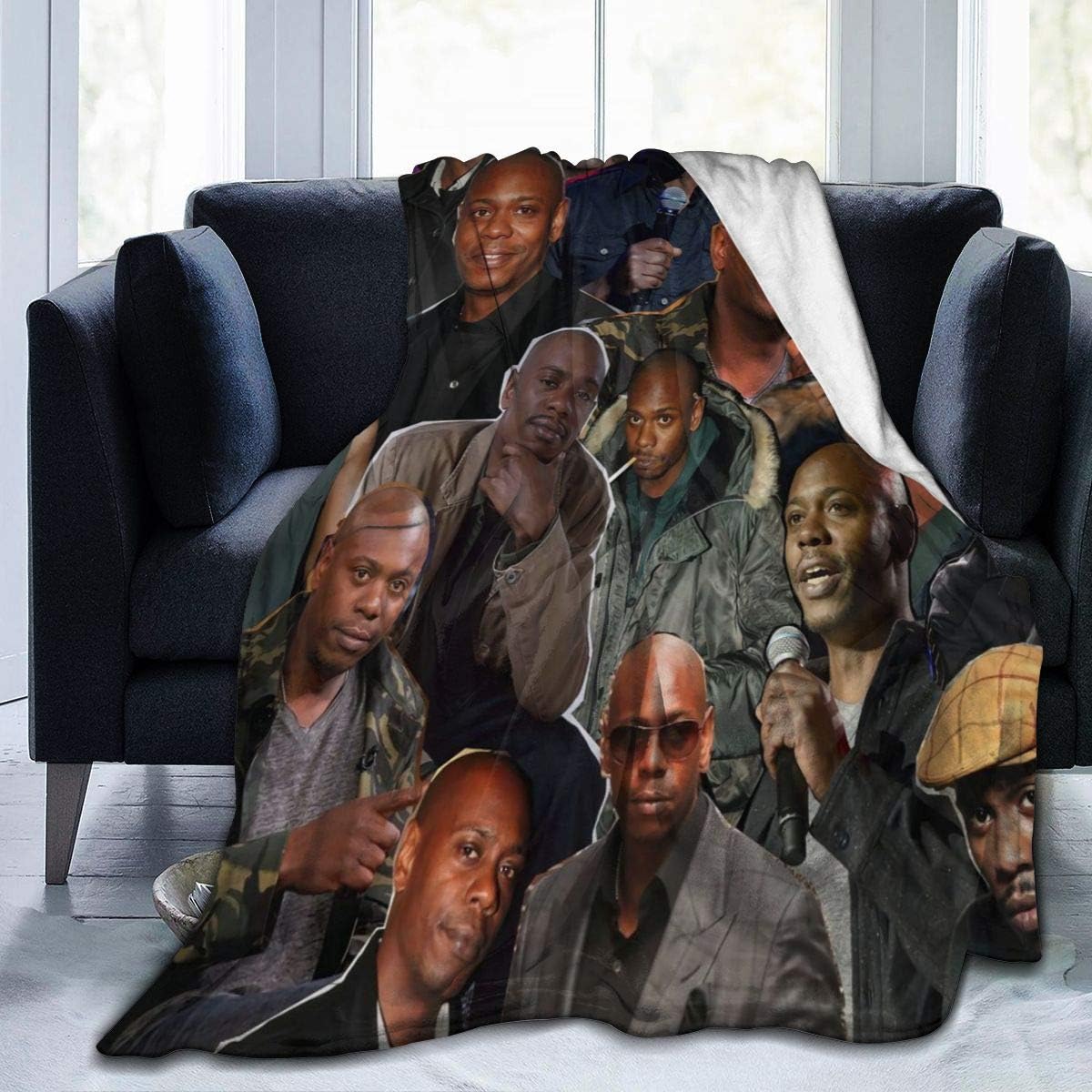amazon com reginald c kidder dave chappelle blanket flannel throw blanket lightweight cozy plush bed blanket microfiber bedspreads for adults kids sofa couch camping travel 50 x40 home kitchen amazon com