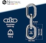 NietFullThings Stainless Steel Short Link Chain 6 mm 316 Marine Grade 0.25 m view 3