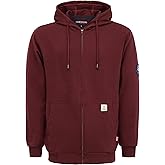 BOCOMAL FR Hoodies Zipper Front for Summer 7.5oz Lightweight Cotton Flame Resistant Sweatshirt（Non Fleece）