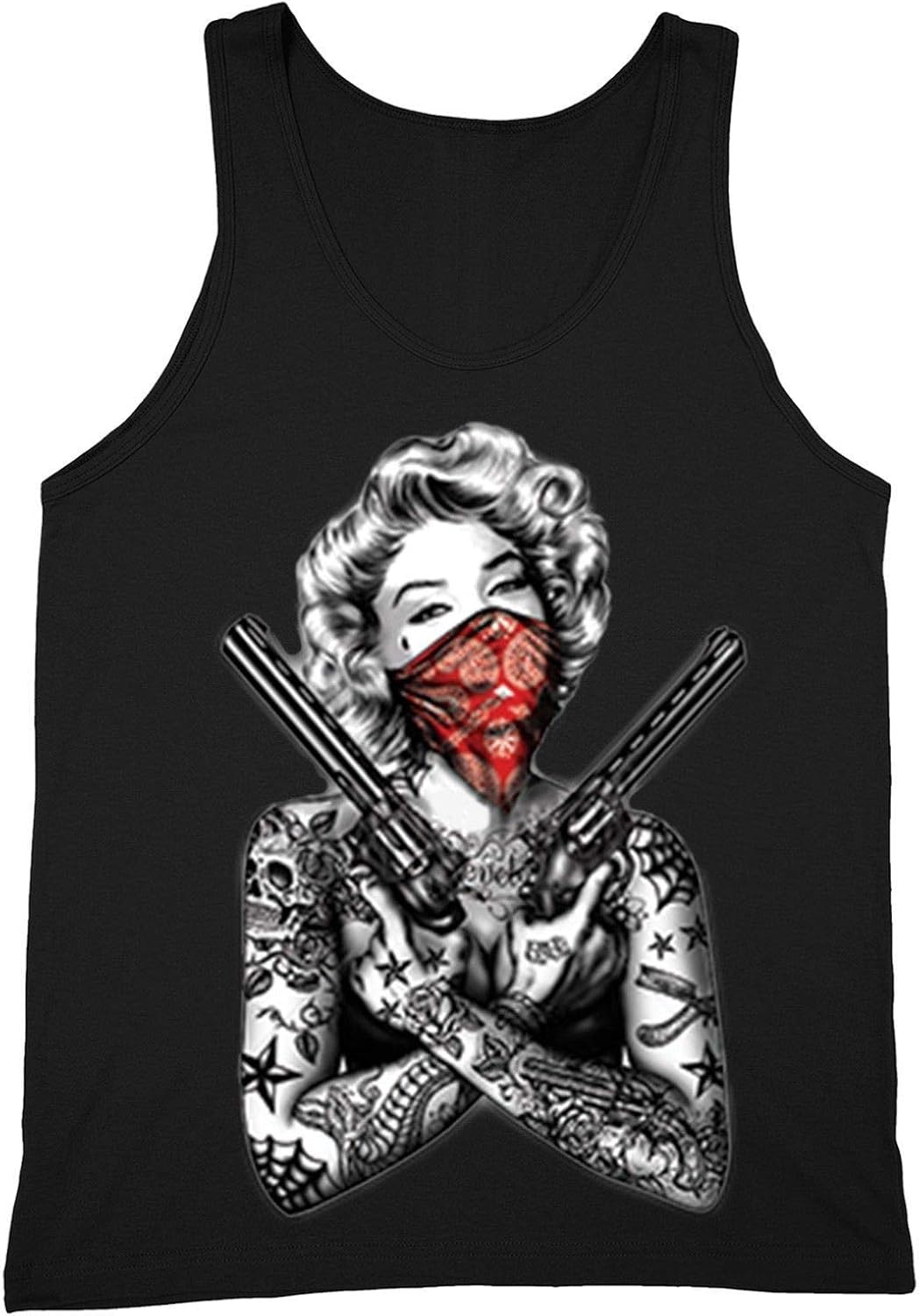 marilyn monroe red bandana shirt
