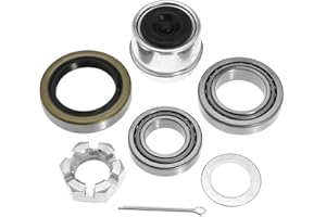 SHUNMO Trailer Axle Hub Bearing Kit, Bearing and Race for Boat Trailers Wheel Kit for L68149 L44649 L68111 L446494 L44610 Replace 84 10-19 (L68149 Hub Bearings, 1 Pack)