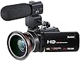 Video Camcorder,Besteker 1080P 30FPS Wifi Camcorders Full HD Portable Digital Video Camera with External Microphone and Wide Angle Lens