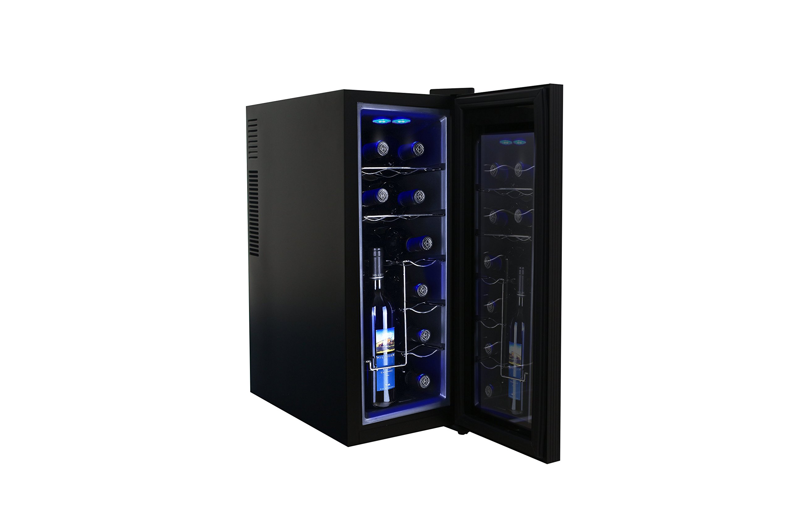 iGloo 12Bottle Wine Cooler with Curved Glass Door 58465804411 eBay