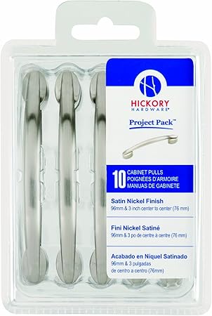 Hickory Hardware Vp3447 Sn Project Pack 3 Inch And 96mm Luna Cabinet Pull Satin Nickel 10 Pack Pulls Amazon Canada