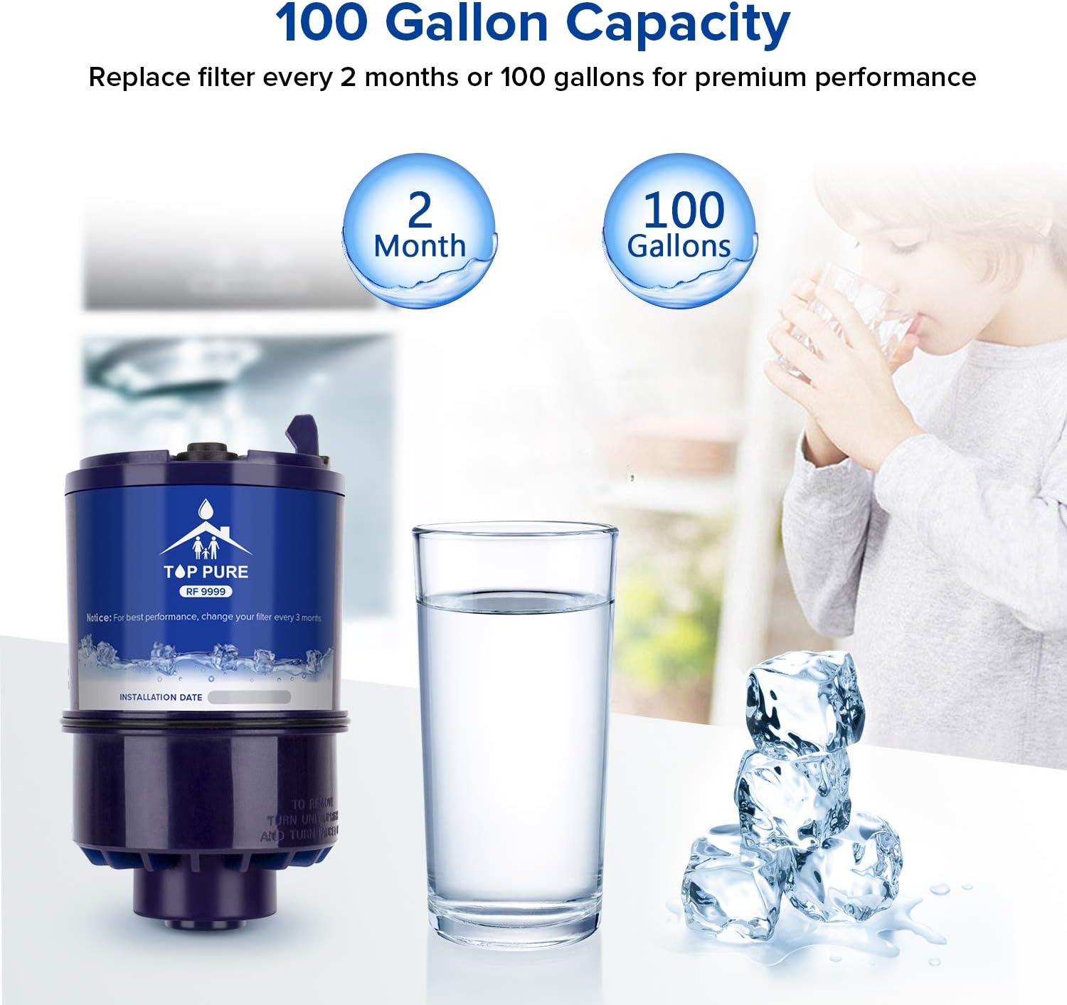 FilterPro RF-9999 Water Filter, Compatible with Pur RF9999 Faucet Replacement Water Filter (3 Pack): Home & Kitchen
