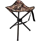 Ameristep Portable Folding Design Hunting Lightweight Heavy-Duty Tripod Stool, Mossy Oak Break-Up Country