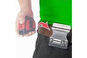 QULNEXA Hammer Holder, Drill Holster, Stainless Steel Hammer Holster,Hammer Holder for Tool Belt (Tape Measure Holder)