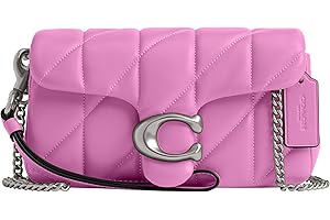 Coach Women's Quilted Pillow Leather Tabby Wristlet with Chain