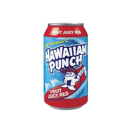 Hawaiian punch Fruit juicy Red single can 12floz 355ml (078000004007)
