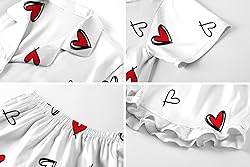 Umeyda Girls Satin Silky Collar V Neck Ruffle Short