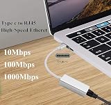 zdyCGTime USB C to RJ45 Gigabit Ethernet Adapter 1000Mbps LAN Network Cable view 6