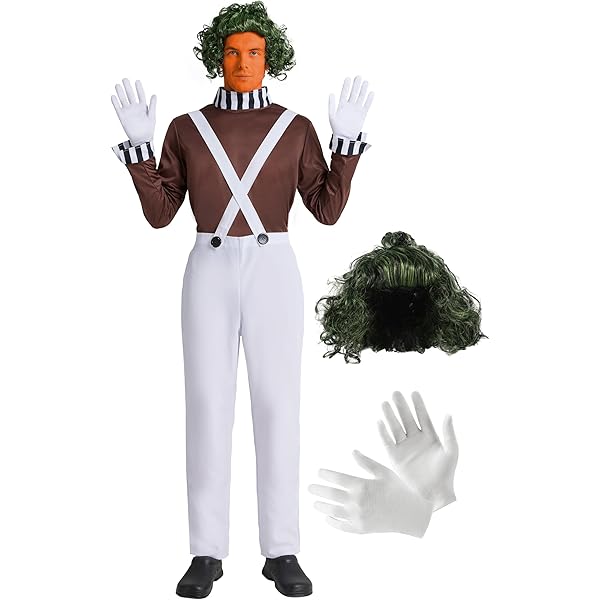 Amazon.com: Vikidoky Brown Candy Chocolate Factory Worker Costume