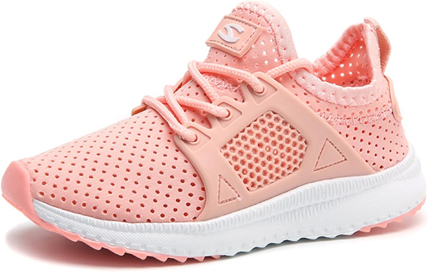 Girls EVA Anti-Slip Running Sneaker Athleic Sports Shoes(Pink,12.5 M US Little Kid)