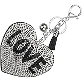 PATIKIL Rhinestone Keychains for Women, Cute Bling Keychain Accessories Backpack Keyring for Decorative Bag Handbag