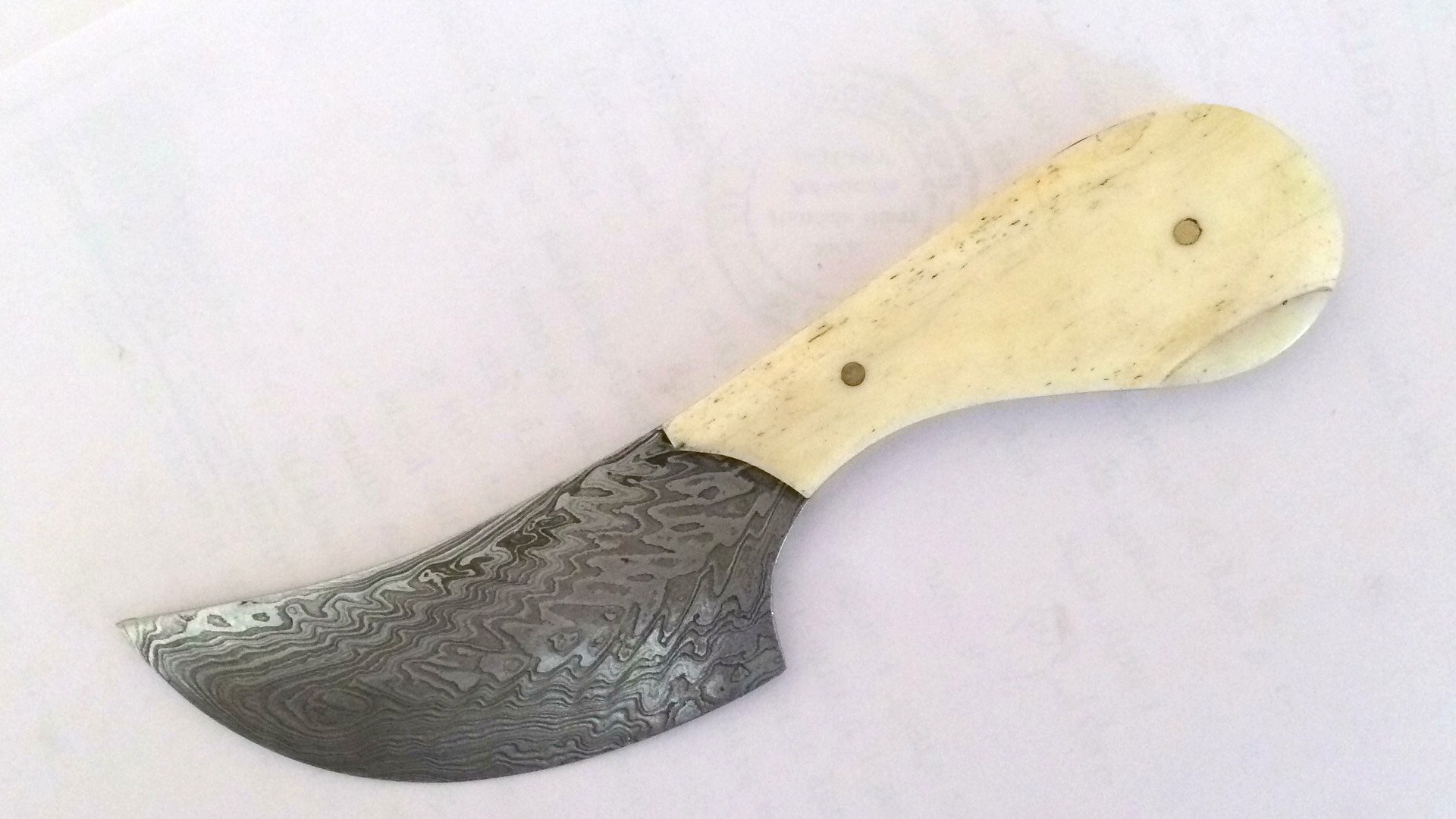 Krishna Handicrafts 7 Inches Custom Made Damascus Hunting Knife Blank 1095 High Carbon Steel Buy Online In Faroe Islands At Faroe Desertcart Com Productid