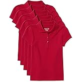 The Children's Place Girls' Short Sleeve Pique Polo, 5 Pack
