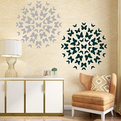 Dazzling Enterprises Round Butterfly Design For Ceiling And Wall