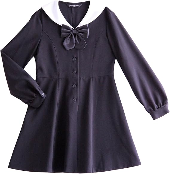 Amazon キャサリンコテージ Catherine Cottage子供服 Ma211 女の子 フォーマル 白襟 セーラー ワンピース 150cm 黒 Tak ワンピース チュニック 通販