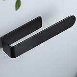 YIGII Black Hand Towel Holder Self Adhesive Stainless Steel 19.6cm Rod view 2