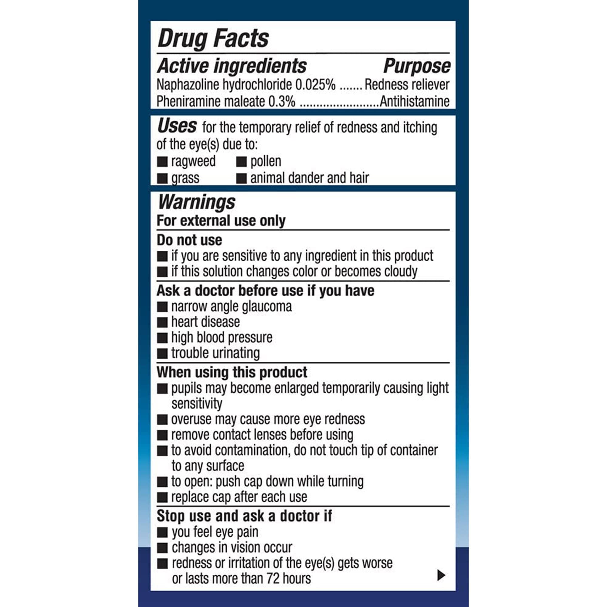 Naphcon A Allergy Eye Relief 0.5 oz.Eye Drops, 1 Ct