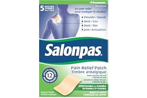 Salonpas 12 Hour Pain Relief Patch, 5 Count