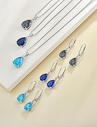 YL Teardrop Necklace 925 Sterling Silver Solitaire
