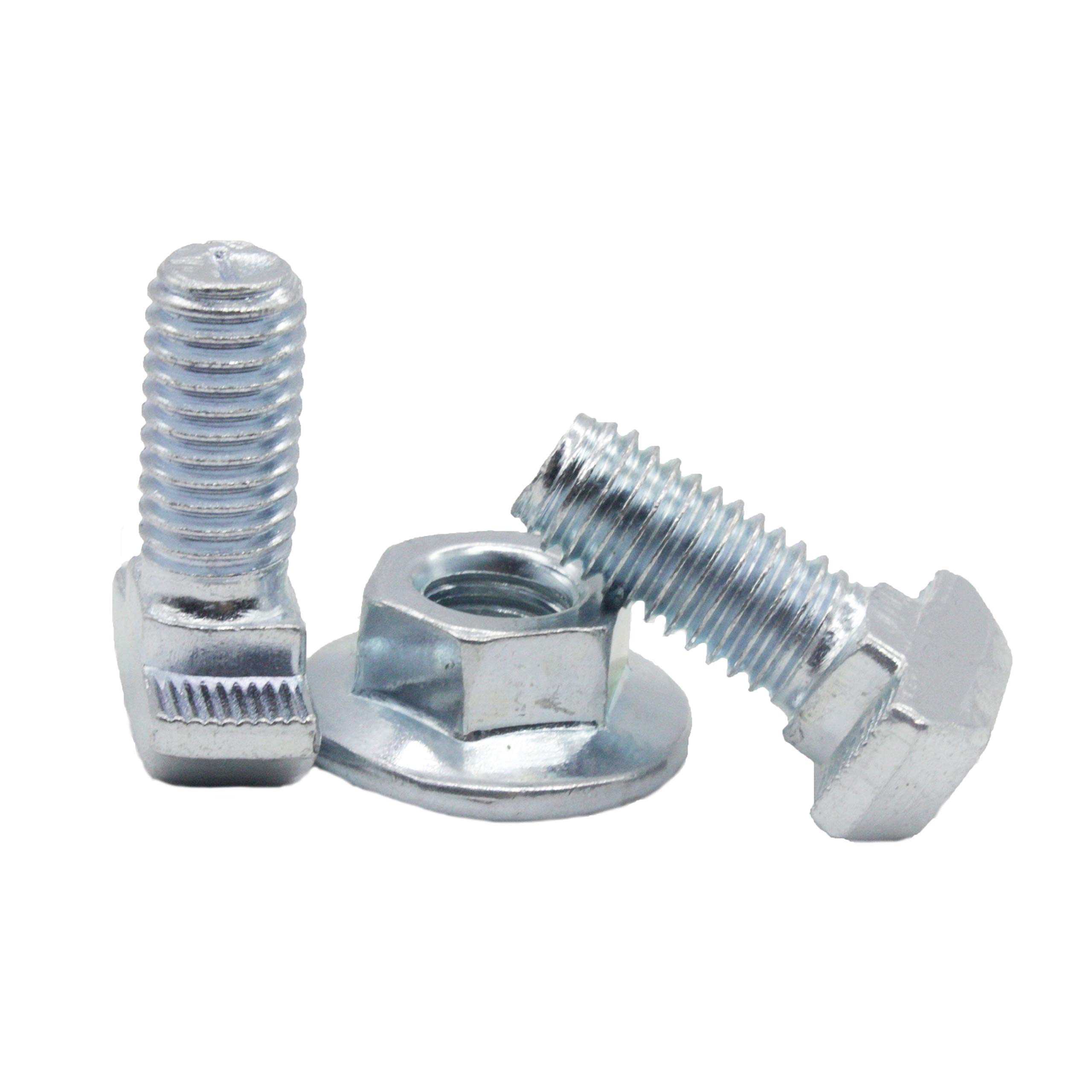 Pack of 10 hammer screws M8 x 20, for nut 8, steel 8.8, galvanised