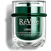 R&eacute;Vive Lissant Line-Smoothing Neck Night Cream, Anti-Aging Firming Neck Cream for Neck Lines, Wrinkles &amp; D&eacute;colletage, with RV Firming Peptide, RV Volumizing Peptide, 75 ml / 2.5oz