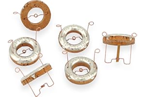 BLESSEDMART Orthodox Mount Athos Cork Floats for Vigil Lamps - Adjustable Open Cork Floats for Greek Vigil Oil Lamps | Round Floating Wicks | Home Altar Candles | Prayer Corner | for Home or Church Use (5)