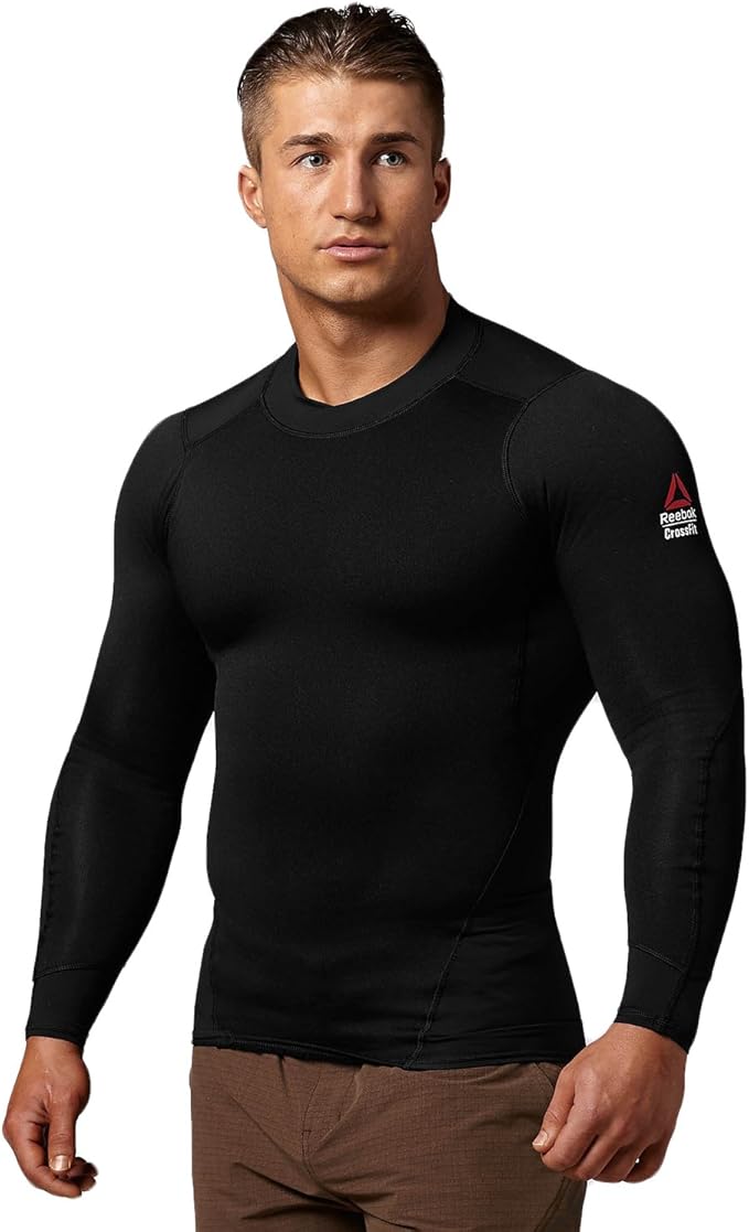 Reebok Crossfit Mens Cold Weather Mock Top Clothing