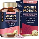 Totaria Probiotics for Women, 120 Billion Women Probiotic, with Akkermansia, Digestive Enzymes & Prebiotics, Cranberry, D-Mannose, for Gut, Vaginal, Urinary, Immune, PH Balance, 120 Vegan Capules
