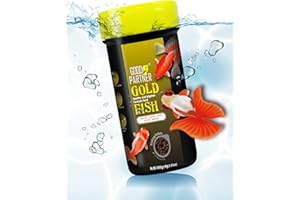 GOOD PARTNER Purify Series for Goldfish Food, Sinking Gold Fish Pellets, All Natural Ingredients, Balanced Composition of Fish Food, Good for Fins Grow and Color Saturation, 3.53 oz (Pack of 1)