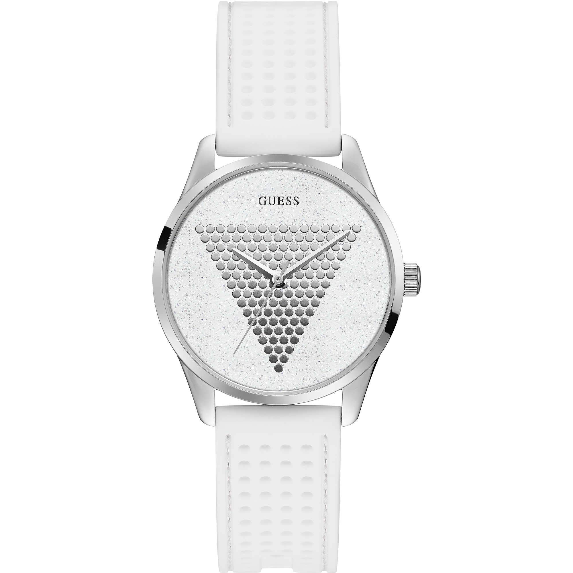 Guess Women's Quartz Analogue Watch with Silicone Strap W1227L1