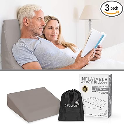 Amazon Com Circa Air Inflatable Wedge Pillow With Washable
