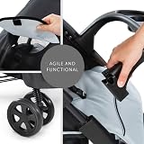hauck Shopper Neo II Pushchair Caviar Silver Lightweight One Hand Fold view 4