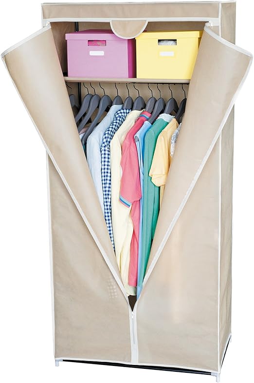 art moon Ontario Kleiderschrank Klein Garderobenschrank Faltschrank mit