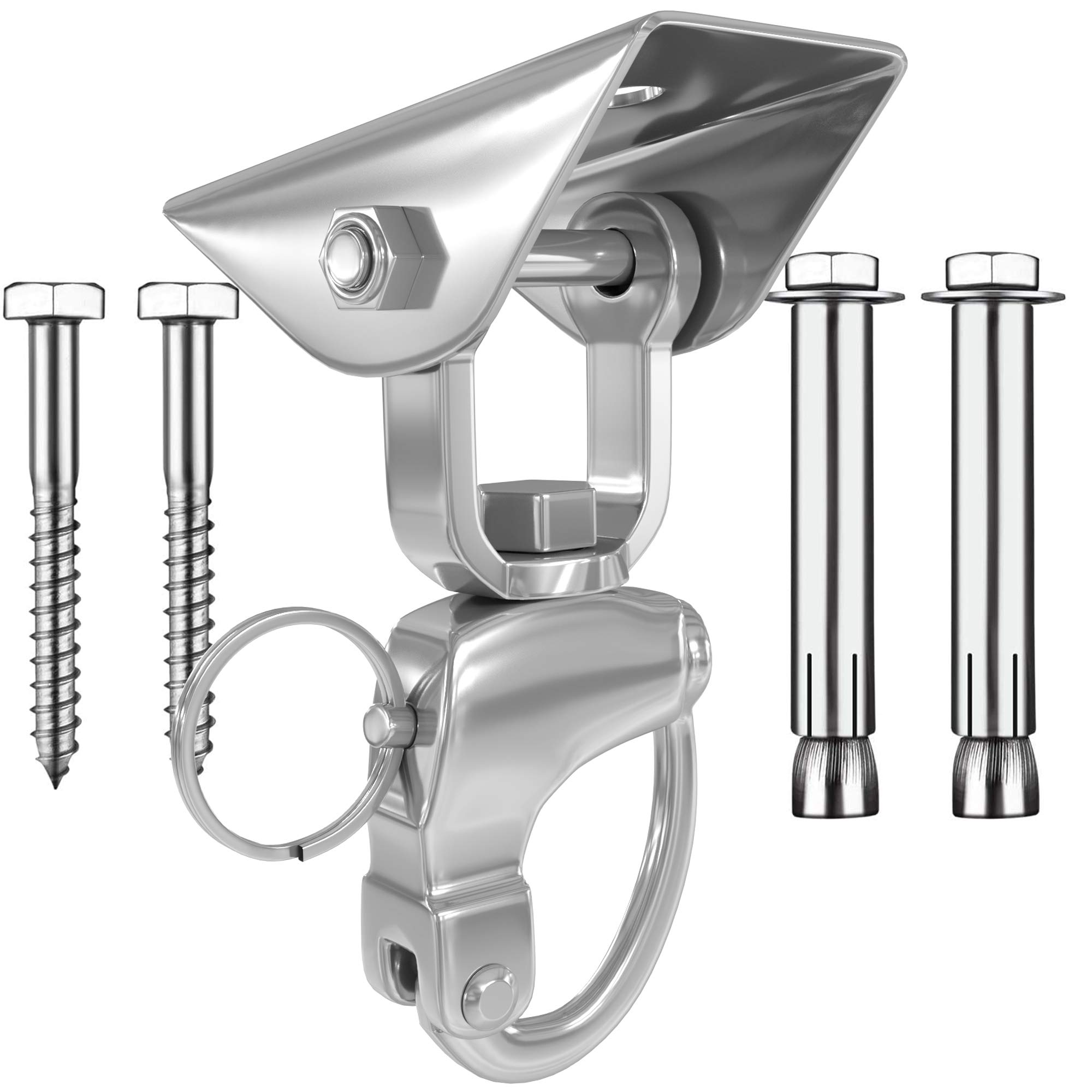 Senshi Japan Stainless Steel Punch Bag Ceiling Hook with Easy Installation, Versatile and Secure Fit, Indestructible Stainless Steel, Superior Strength and Durability