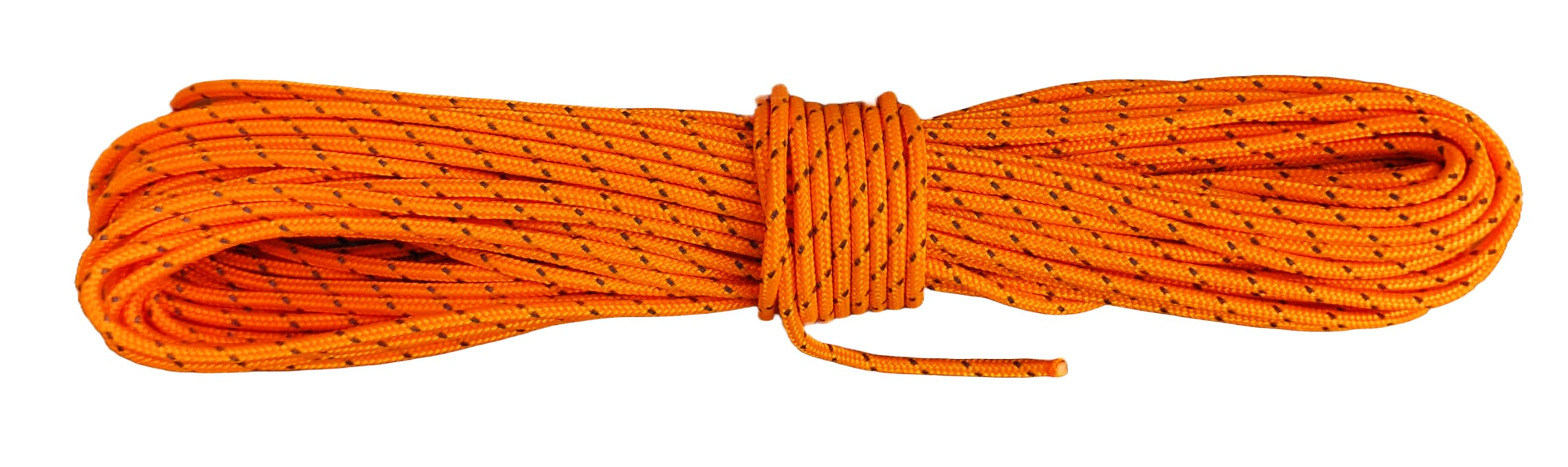 B2BPlusC Ultra Light Dyneema Reflective Orange Rope 2mm Diameter | 200kg Breaking Strain | Tent Guy Guide Rope | Suitable for Sailing, Dinghy, Yachting, Cruising, Racing - 15 Meters
