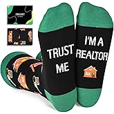 Zmart Appreciation Gifts for Men Women - Realtor Pilot Bus Driver Librarian Lawyer Socks