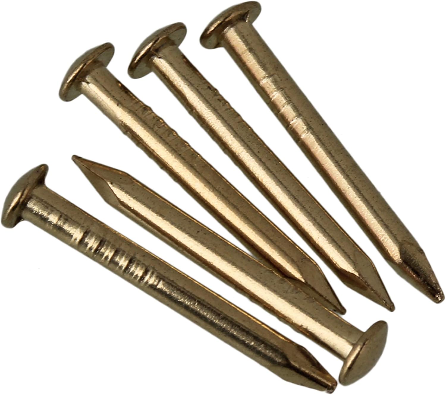 100pcs Brass Round Head Copper Clout Nails Rivets Small Wall Pins for Furniture Hinge Hardware Accessories (3mm x 15mm) - Image 4