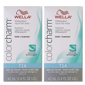 Amazon Com Color Charm Hair Toner T14 Pale Ash Blonde 2 Pack