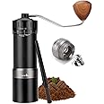 burrbuzz MB2 Manual Coffee Grinder, External Adjustment, 35g Large Capacity Burr Grinder, Magnetic Catch Cup Less Mess, Stainless Steel Burr Espresso Grinder Great Flavor in Pour Over, French Press