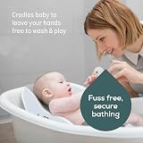 Angelcare Soft Touch Mini Bath Support Grey Newborn Bath Seat Non-Slip view 3