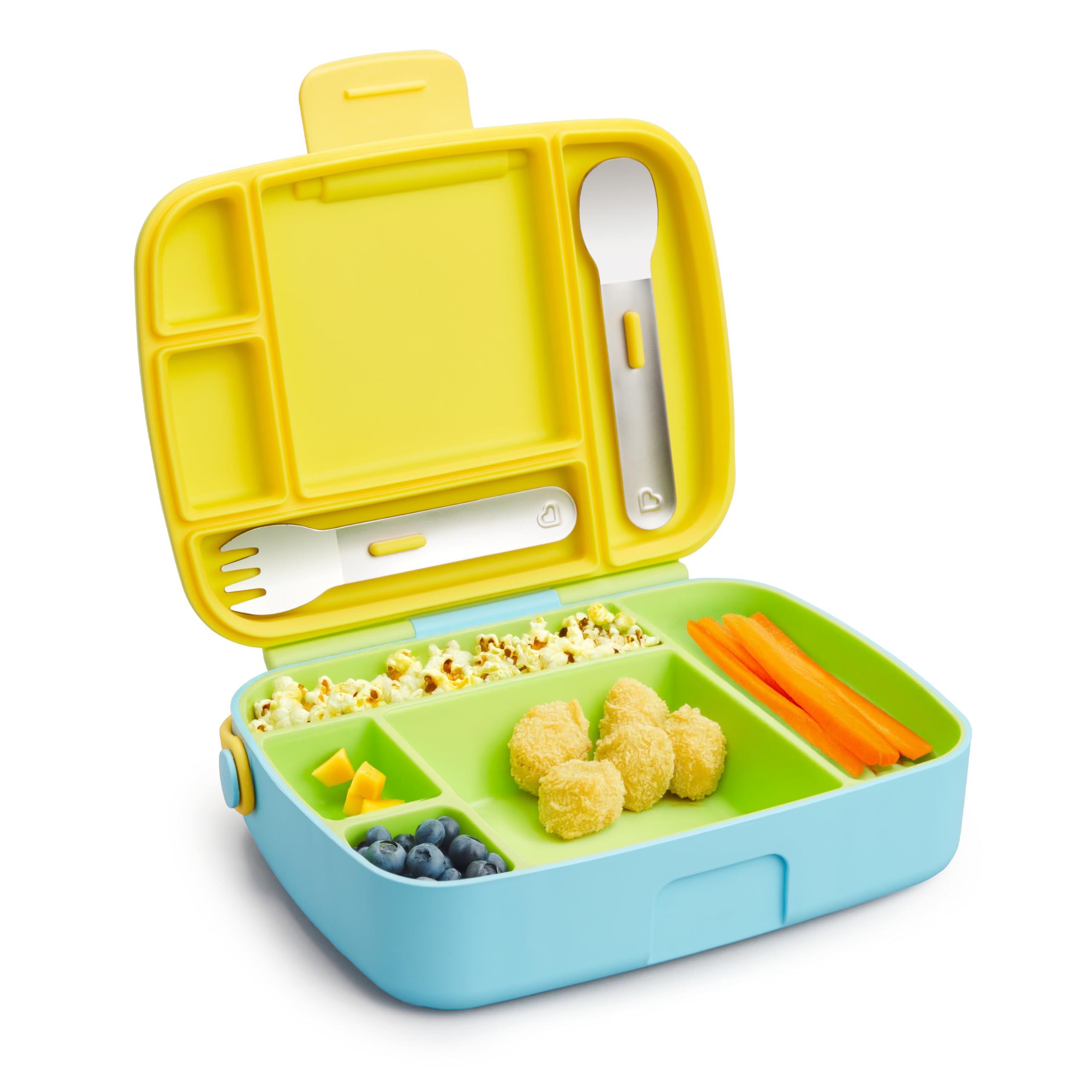 Munchkin Bento Toddler Lunch Box, Green, Stainless Steel